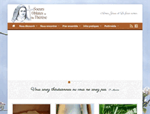 Tablet Screenshot of oblates-sainte-therese.org